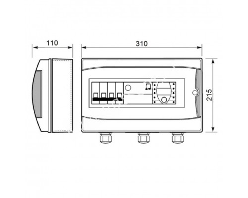 Панель управления фильтрацией Toscano ECO-POOL-B-400-D 10002584 для бассейна