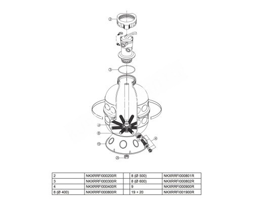 Фильтр Hayward PRO S160TIE (6 м3/ч, D400) для бассейна
