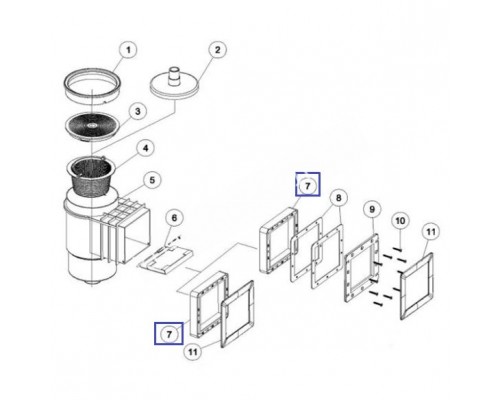 Фланец скиммера Aquaviva EM0010 Standard (01051047)
