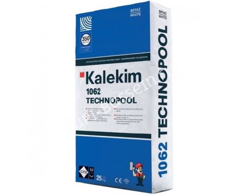 Клей для плитки с гидроизолирующими свойствами Kalekim Technopool 1062 для бассейна Клей для плитки с гидроизолирующими свойствами Kalekim Technopool 1062 для бассейна