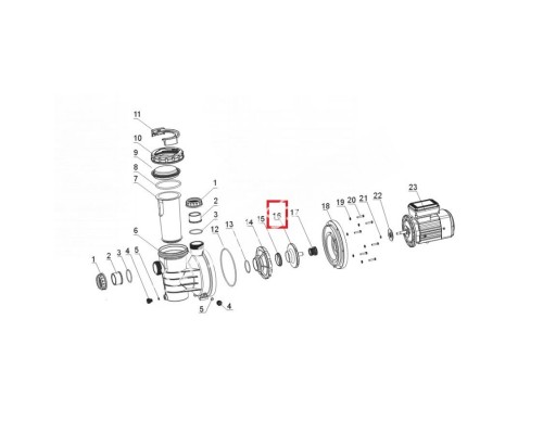 Крыльчатка насоса Aquaviva SWIM 150