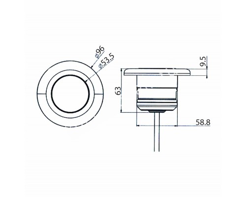 Прожектор светодиодный Aquaviva LED203 54LED (5Вт) RGB для бассейна