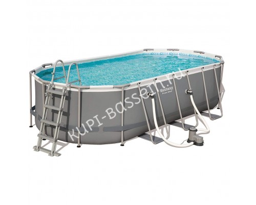 Каркасный бассейн Bestway Steel 56710 с фильтром и лестницей 549х274 см Каркасный бассейн Bestway Steel 56710 с фильтром и лестницей 549х274 см