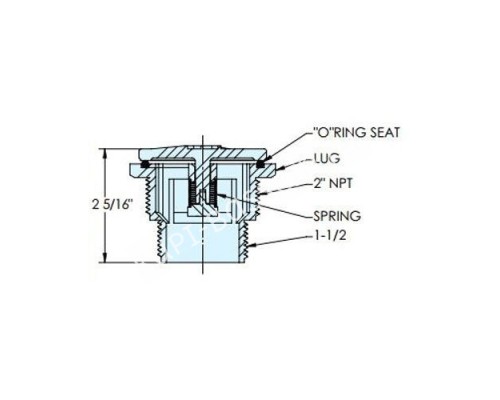 Дренажный клапан Hayward SP1056 Дренажный клапан Hayward SP1056