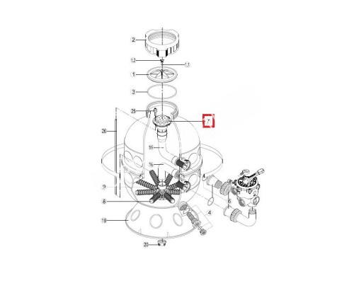 Диффузор Kripsol фильтра S.SEBASTIAN SSB&SBL (RRFI0007.00R)