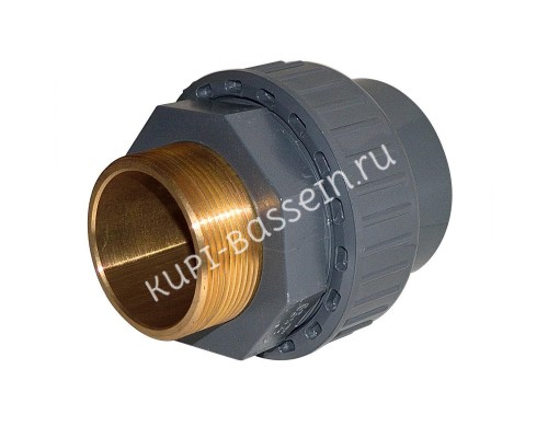 Муфта переходная металл НР EFFAST d20x1/2" (RGRBND020B) для бассейна