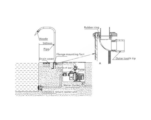 Массажный водопад Aquaviva EM4403 Intense Jet Spray для бассейна
