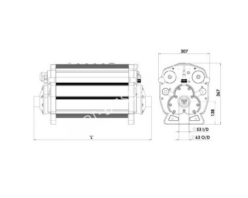 Электронагреватель Elecro Titan Optima Plus СP-96 Titan 96 кВт для бассейна Электронагреватель Elecro Titan Optima Plus СP-96 Titan 96 кВт для бассейна