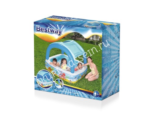 Детский надувной бассейн Bestway 52192 (140х140х114 см) для отдыха