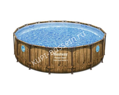 Каркасный бассейн Bestway Steel 56977 с фильтром и лестницей 549х122 см