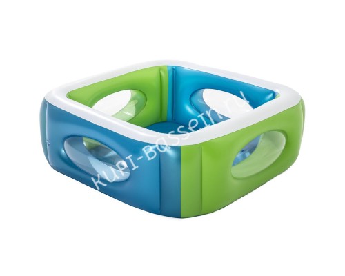 Детский надувной бассейн Bestway 51132 с окошками 168x168x56 см