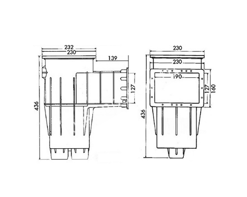 Скиммер Hayward 3111 PREMIUM Standart под лайнер для бассейна Скиммер Hayward 3111 PREMIUM Standart под лайнер для бассейна