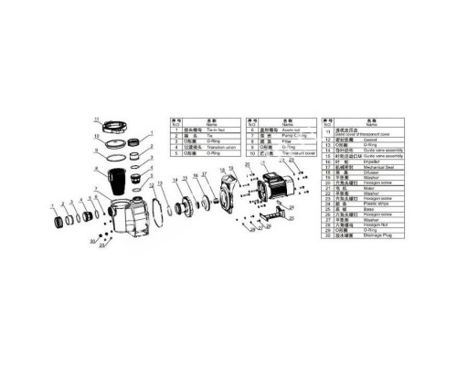 Насос Aquaviva LX SWPA400-I (220В, 33 м3/ч, 4HP) для бассейна