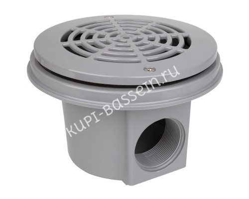 Слив донный Hayward 3253LGPAK2 2" под лайнер для бассейна, светло-серый Слив донный Hayward 3253LGPAK2 2" под лайнер для бассейна, светло-серый