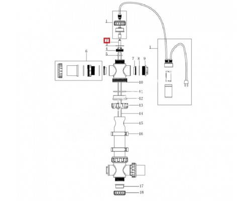 Лампа E130425 для ультрафиолетовой установки AquavivaT-UV16  (106775320)