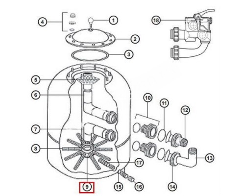 Дюзовая коробка Hayward NCX12025 Дюзовая коробка Hayward NCX12025