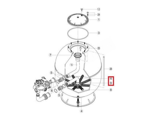 Коллектор с коленом Hayward S360SLE (RRFI0016.04R\RFD0310.72R) Коллектор с коленом Hayward S360SLE (RRFI0016.04R\RFD0310.72R)
