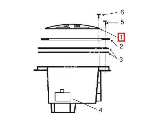 Решетка для донного слива Hayward ANTI-VORTEX для бассейна