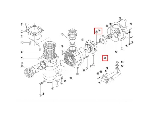 Крыльчатка насоса KTB 10 HP Kripsol