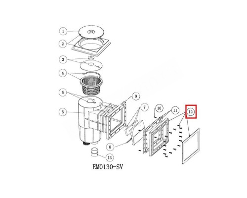 Фланец скиммера Aquaviva EM0130 Фланец скиммера Aquaviva EM0130
