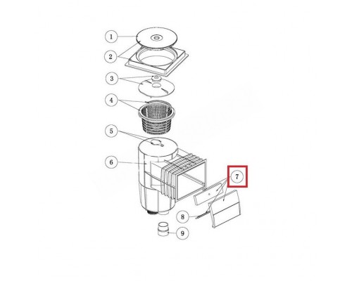 Шторка для скиммера Aquaviva серии EM0130/EM0140 для бассейна