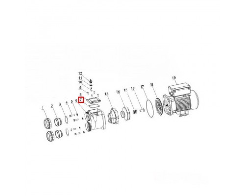 Уплотнительное кольцо крышки насоса Aquaviva XDA
