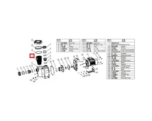 Корзинка префильтра насоса Aquaviva SWPA/SWPB
