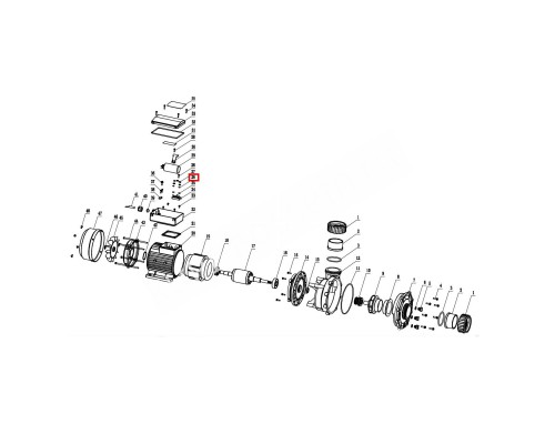 Крышка вентилятора для насоса Aquaviva LP