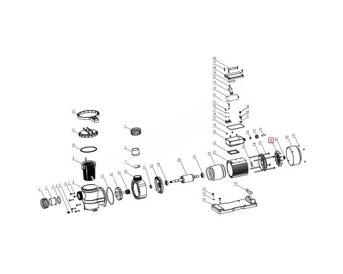 Крыльчатка вентилятора насоса Aquaviva STP