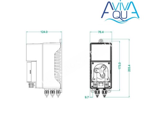 Перистальтический дозирующий насос Aquaviva KTRX Smart Plus для бассейна