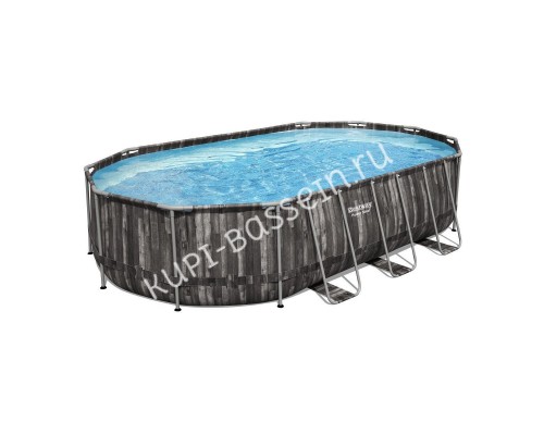 Каркасный бассейн Bestway Steel Wood Style 5611R с фильтром и лестницей Каркасный бассейн Bestway Steel Wood Style 5611R с фильтром и лестницей