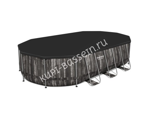 Каркасный бассейн Bestway Steel Wood Style 5611R с фильтром и лестницей Каркасный бассейн Bestway Steel Wood Style 5611R с фильтром и лестницей