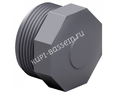 Заглушка ПВХ Effast RERTAE025C с наружной резьбой d3/4" для бассейна Заглушка ПВХ Effast RERTAE025C с наружной резьбой d3/4" для бассейна