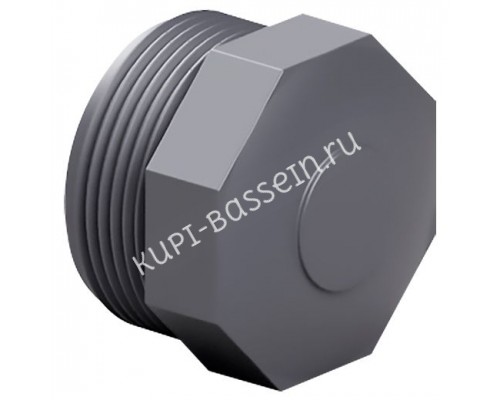 Заглушка ПВХ Effast RERTAE040E с наружной резьбой d1-1/4 для бассейна