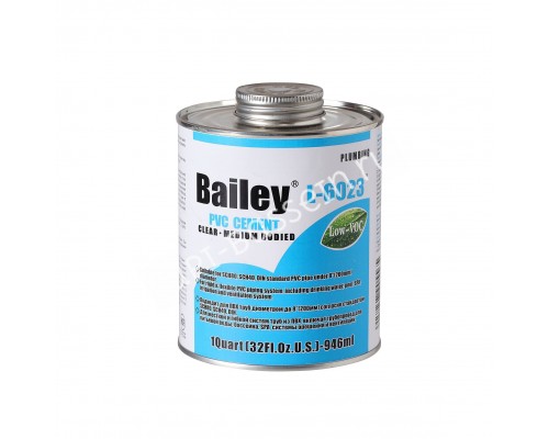 Клей для труб ПВХ Bailey L-6023 946 мл для бассейна Клей для труб ПВХ Bailey L-6023 946 мл для бассейна