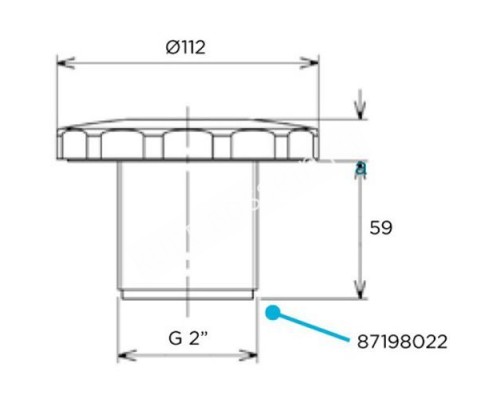 Форсунка стеновая Flexinox 87198022 (2”), под бетон для бассейна Форсунка стеновая Flexinox 87198022 (2”), под бетон для бассейна