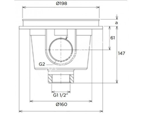 Слив донный Flexinox 87198011, под бетон для бассейна Слив донный Flexinox 87198011, под бетон для бассейна