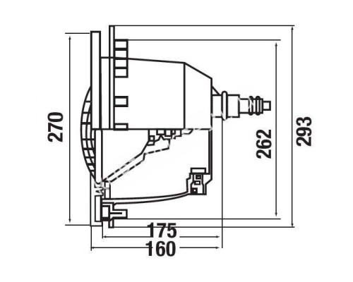 Прожектор галогенный Hayward Design 3478 (300 Вт) White для бассейна Прожектор галогенный Hayward Design 3478 (300 Вт) White для бассейна