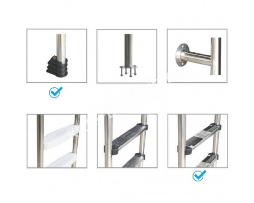 Лестница Aquaviva Mixta MX-415 (4 ступ.) для бассейна Лестница Aquaviva Mixta MX-415 (4 ступ.) для бассейна