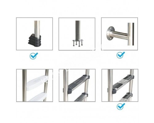 Лестница Aquaviva Overflow-515 (5 ступ.) для бассейна