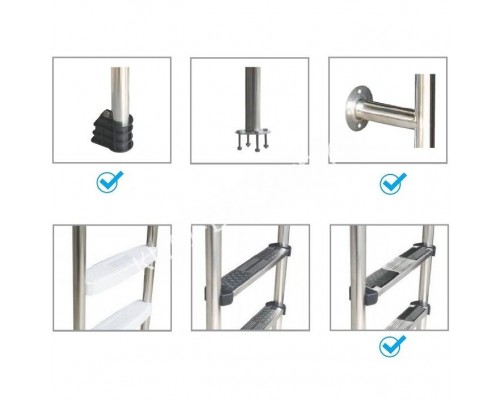 Лестница Aquaviva SP-315 (3 ступ.) из 2-х элементов для бассейна