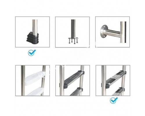 Лестница Aquaviva Standard ST-315 (3 ступ.) для бассейна