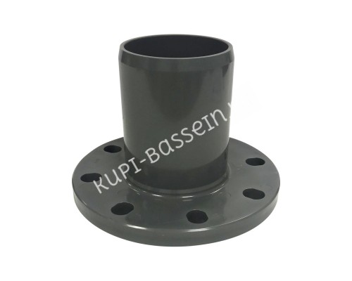 Патрубок гладкий с ПВХ фланцем 110 мм для бассейна