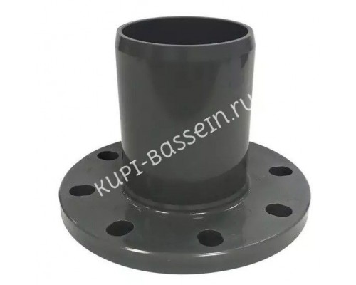 Патрубок гладкий с ПВХ фланцем 160 мм для бассейна
