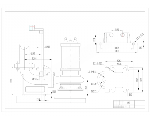 Автоматическая трубная муфта для насосов AquaViva LX WQ DN100