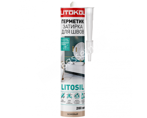Силиконовый герметик LITOSIL (280 мл) бежевый Силиконовый герметик LITOSIL (280 мл) бежевый