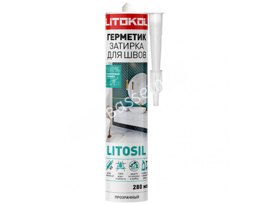 Силиконовый герметик LITOSIL (280 мл) прозрачный Силиконовый герметик LITOSIL (280 мл) прозрачный