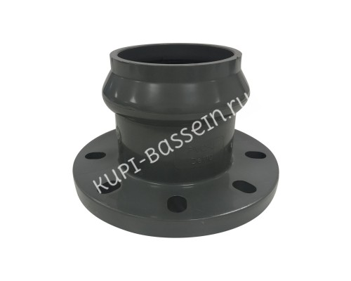 Патрубок раструбный с ПВХ фланцем 225 мм для бассейна