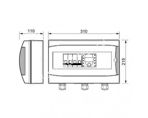 Панель управления фильтрацией Toscano ECO-POOL-400 10002509 для бассейна