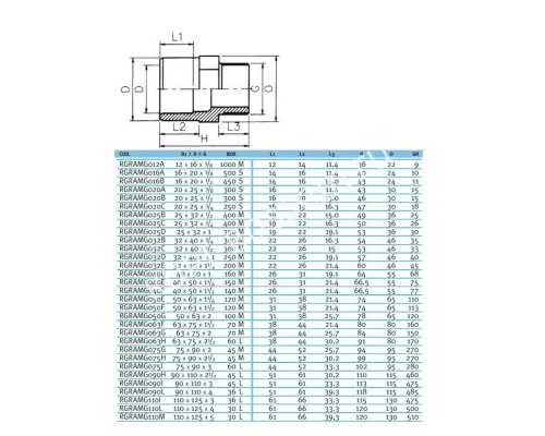 Двойной адаптор муфтовое/втулочное окончание EFFAST d12x16x3/8" для бассейна